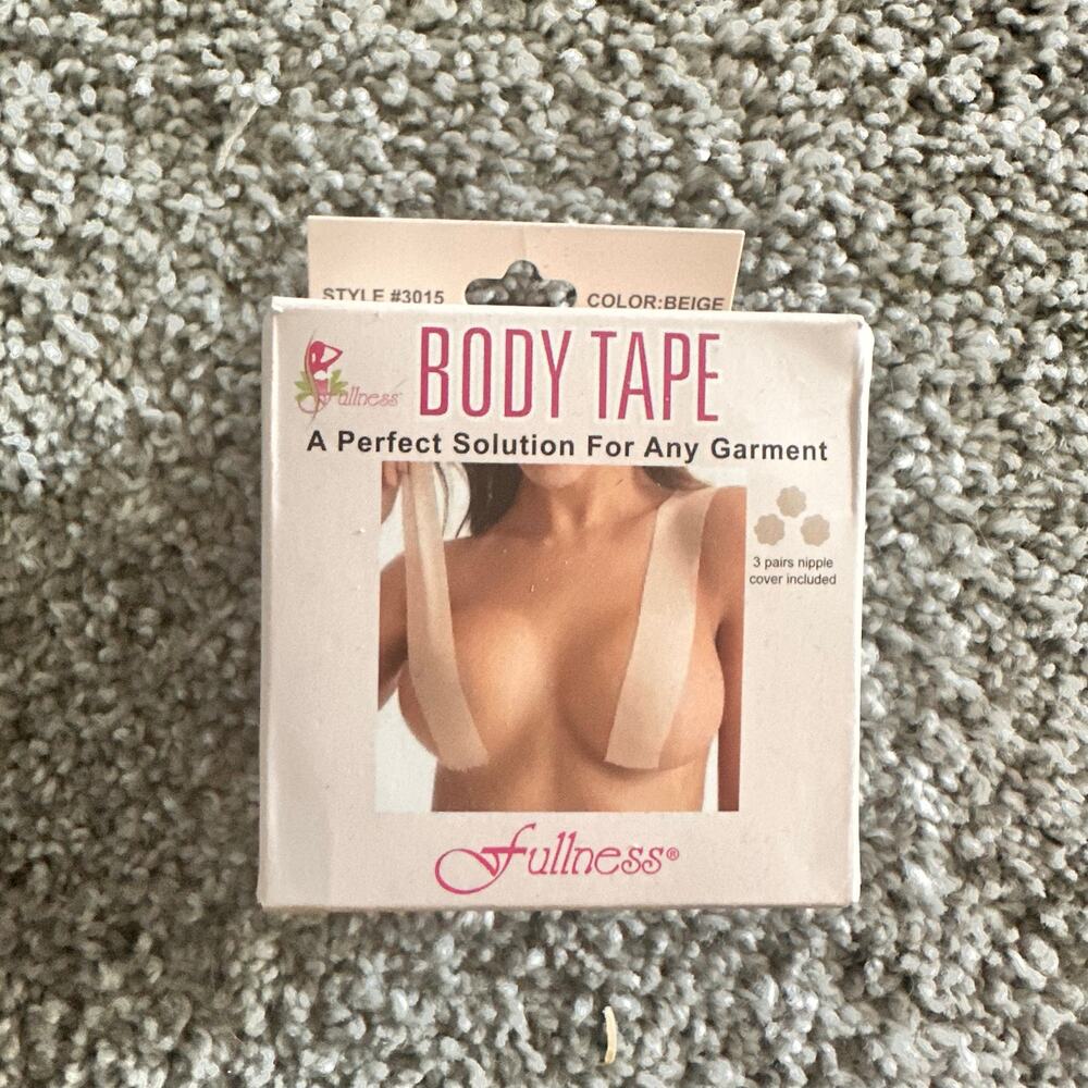 Fullness Body Tape, Style #3015 Beige Cotton Spandex NEW